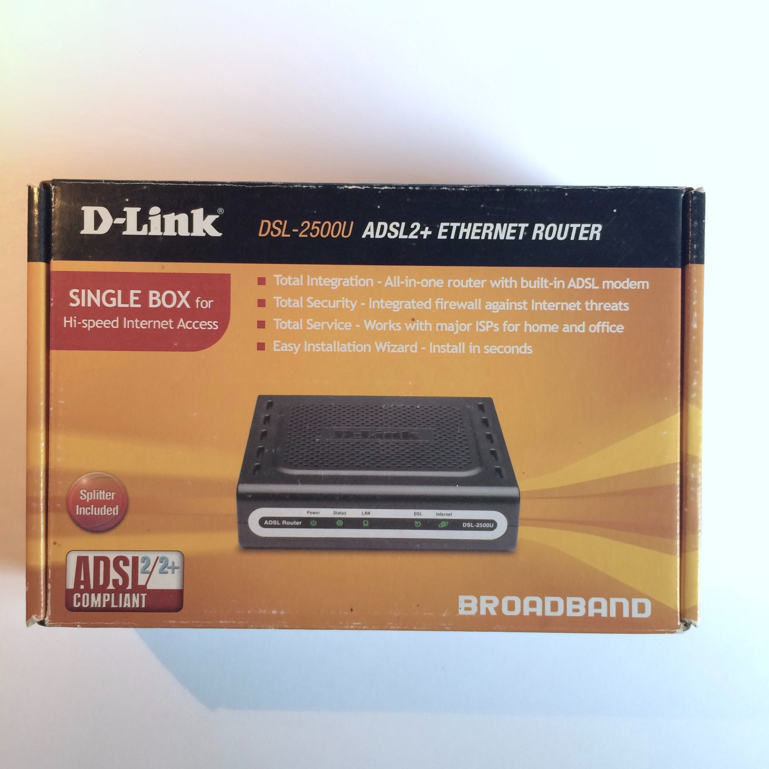 Інтернет Роутер D-Link DSL -2500U