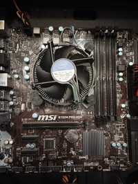 płyta główna MSI b150m pro-vdh + procesor intel core i5-7500+radiator