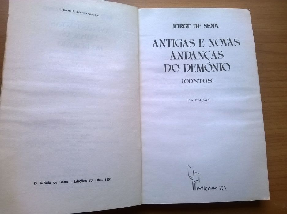 Antigas e Novas Andanças do Demónio - Jorge de Sena