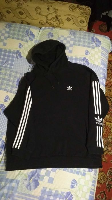 Худи толстовка Adidas с лампасами (L-XL) оригинал редкая находка