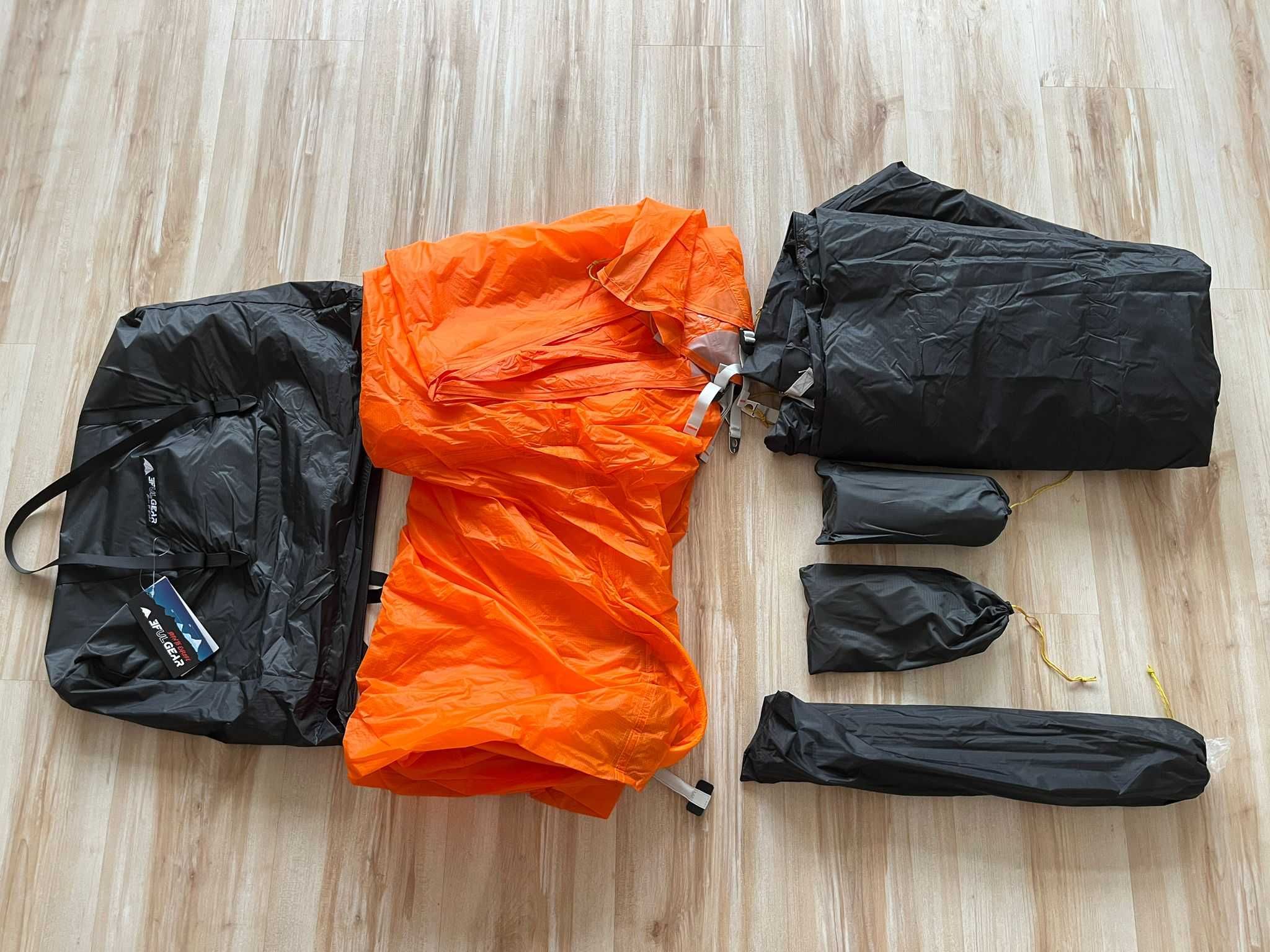 Nowy 3-osobowy namiot 3F UL Qingkong 3, 15D, duży i ultralekki – 2.6kg