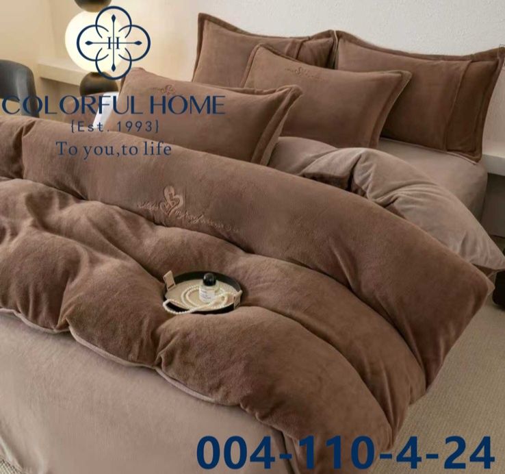 Велюрова тепла постіль євро