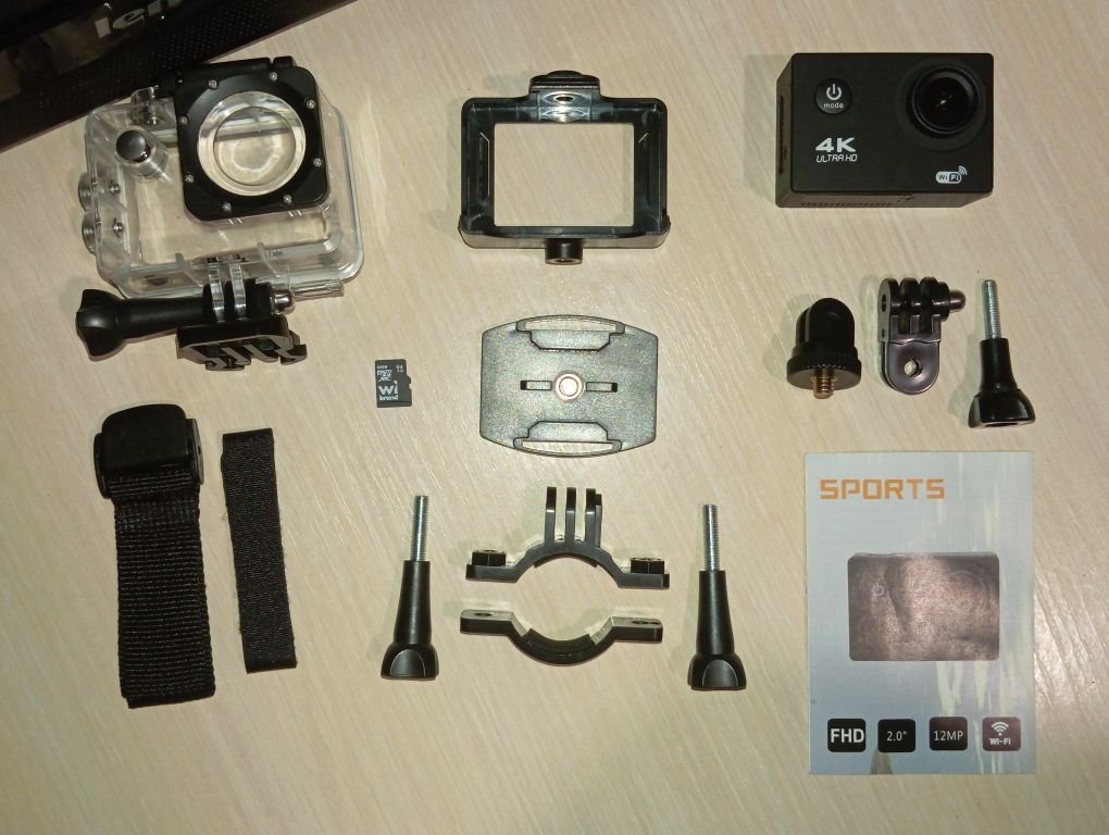 Екшн камера GoPro Wi-Fi  на голову, велосипед, шлем.