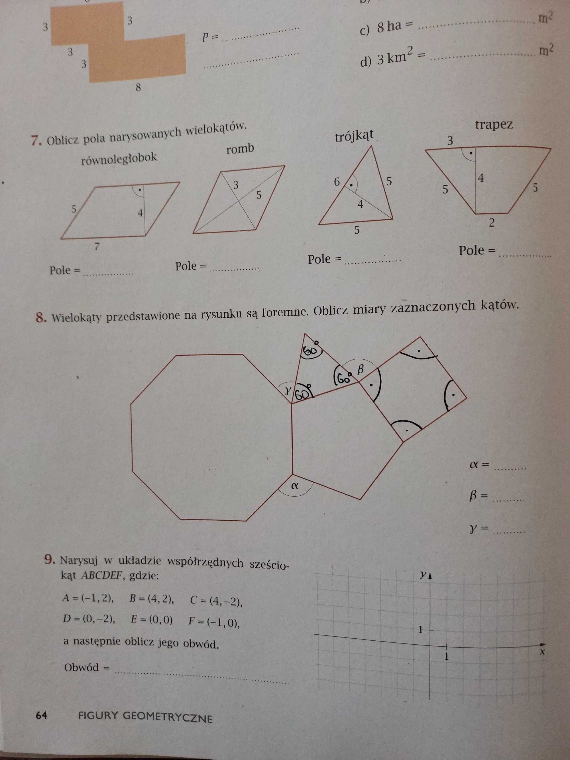 Matematyka z plusem 7. Ćwiczenia podstawowe Jacek Lech  klasa 7