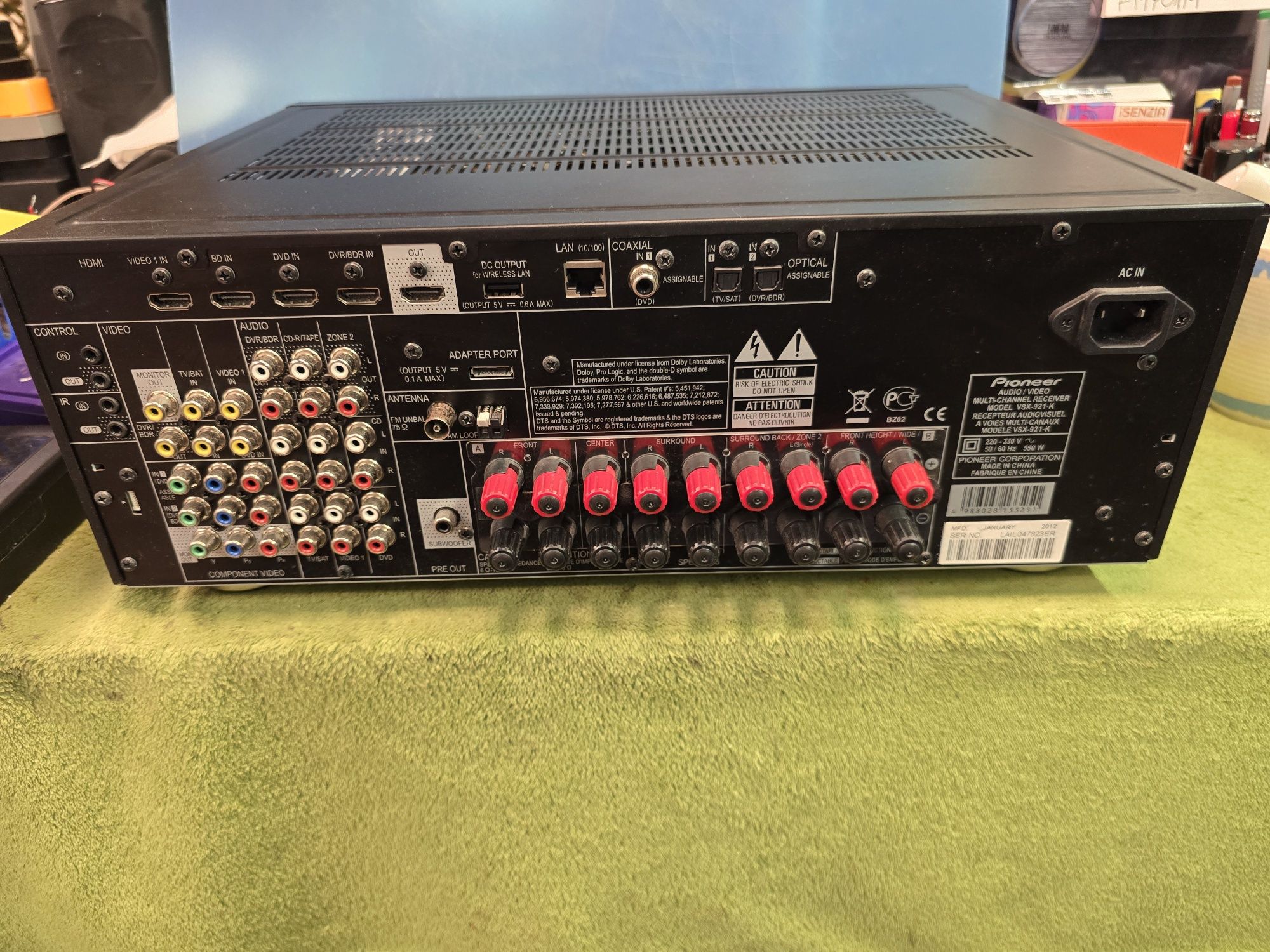 PIONEER VSX-921 multimedialny amplituner kina domowego 7.1 + 2.