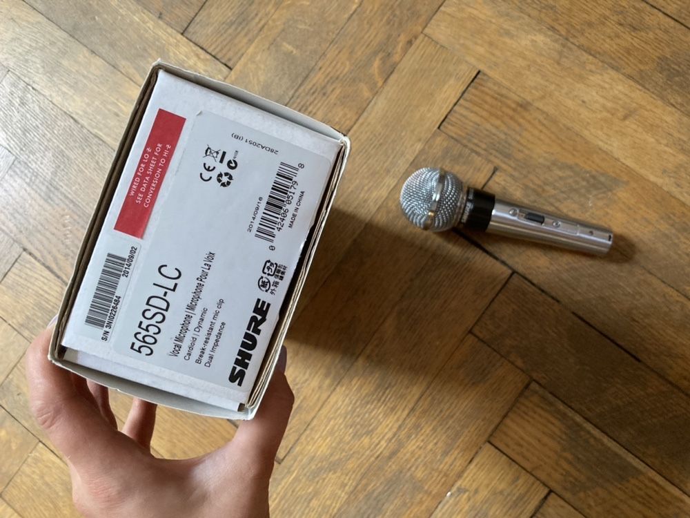 Mikrofon Shure 565SD srebrny tzw papieski stan bardzo dobry