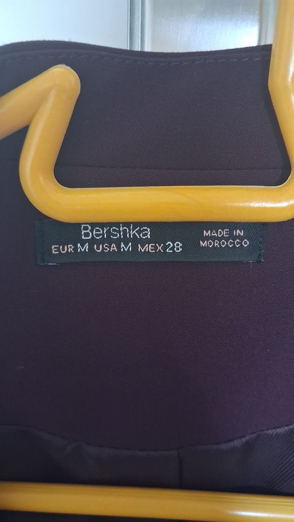 Marynarka żakiet fioletowa śliwkowa Bershka M