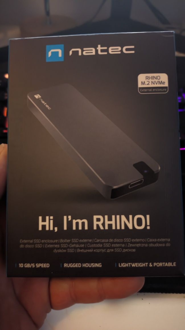 Obudowa dysku , kieszeń Natec Rhino m.2