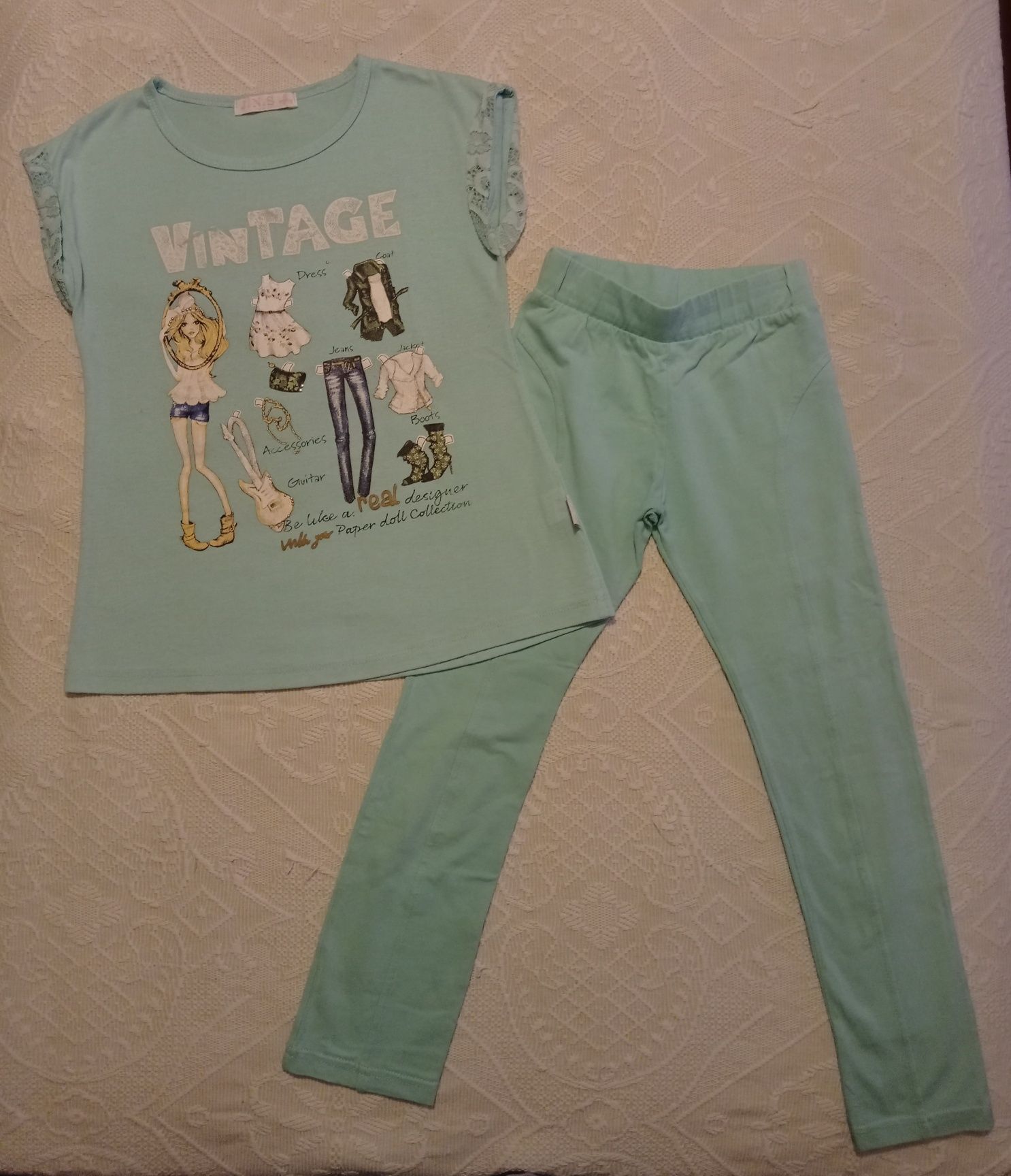 Conjunto T-shirt & Leggings Tamanho 6 anos