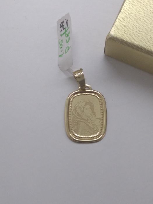 Złoty wisiorek- medalik, złoto 585 (27M)