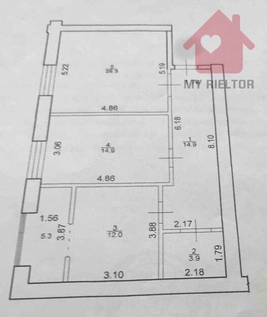 Продаж просторої 1,5 кім квартири в центрі Ужгорода