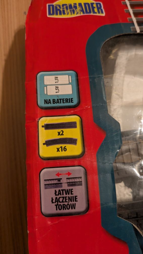 Duży zestaw na baterie - kolejka, tory