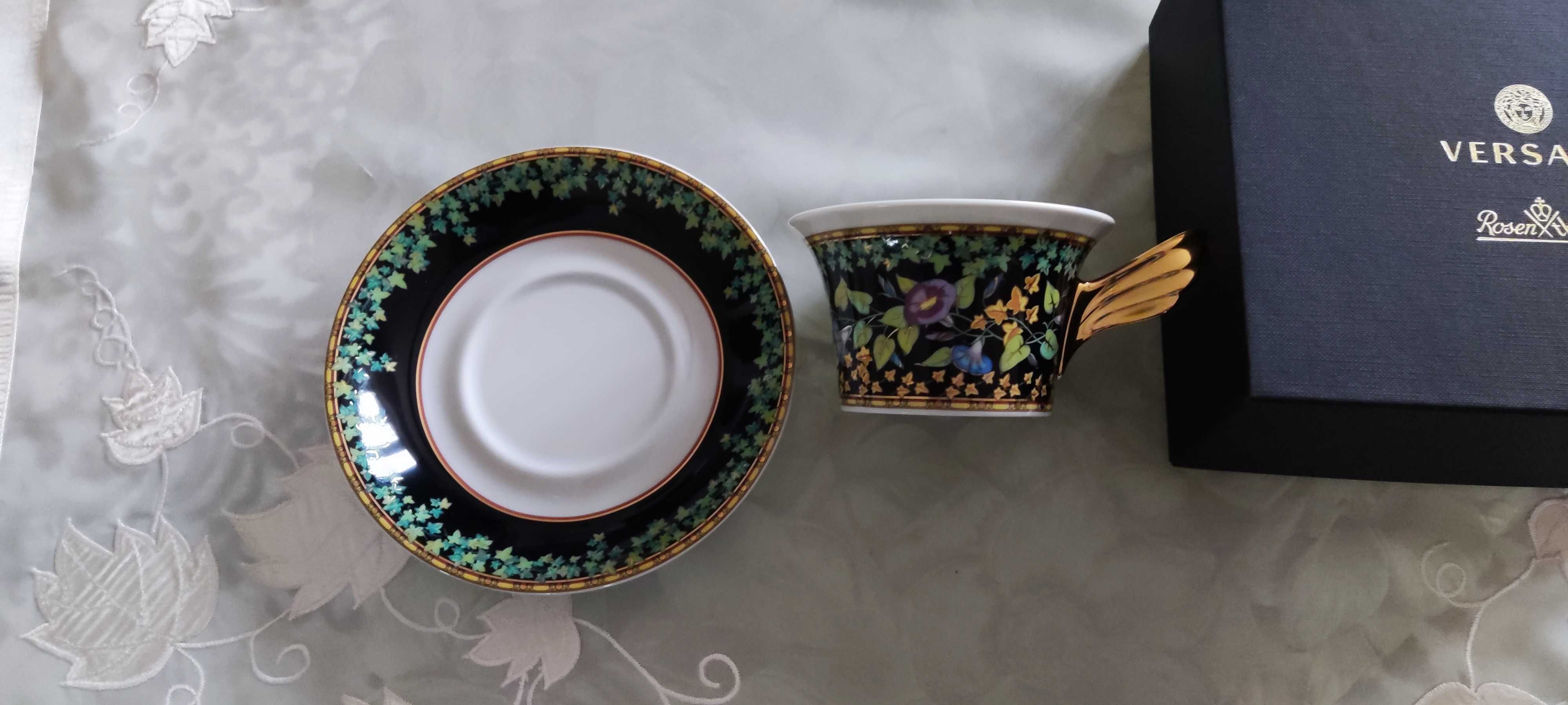 Versace - Filiżanka do herbaty Gold Ivy- edycja limitowana nowa