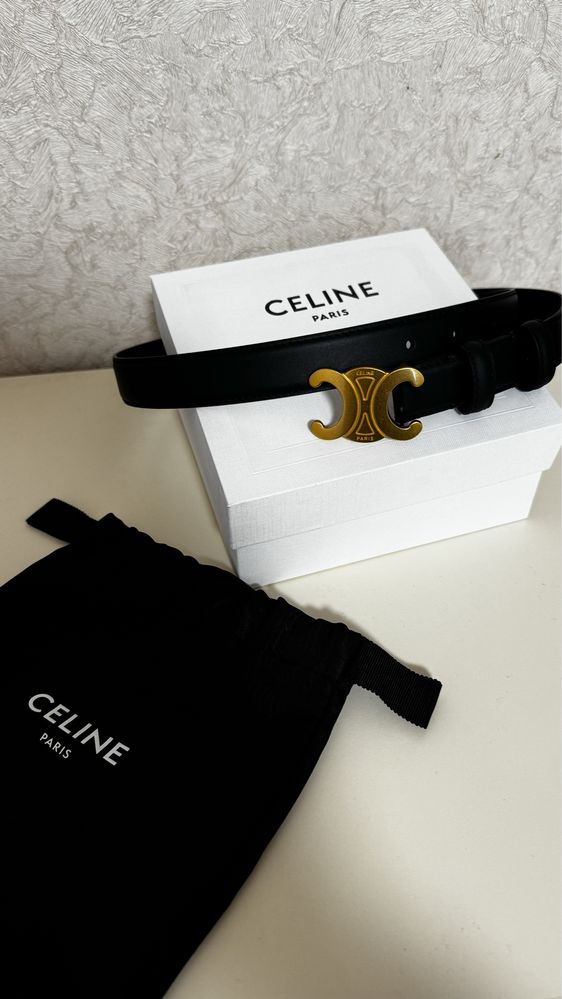 Ремінь, пояс шкіряний Celine р.75 оригінал