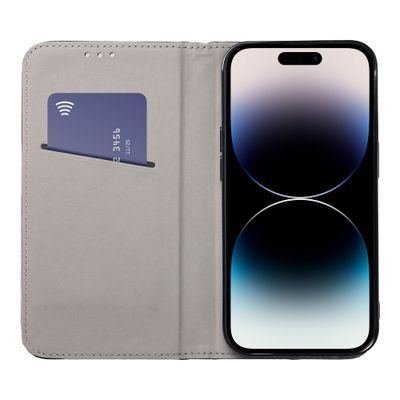 Etui Z Klapką Magnetic Samsung Galaxy A54 5G Czarne + Szkło 9H