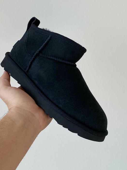 Уги Мужские UGG Ultra Mini Black (Замша) Size 39 ТОП
