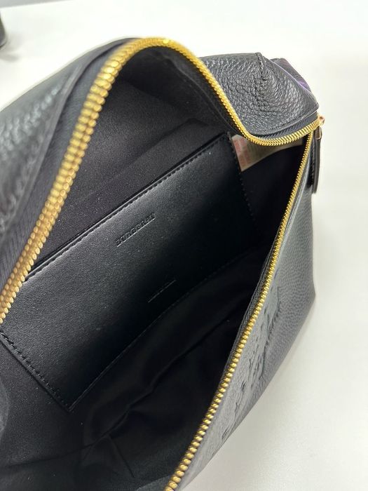 Сумка на пояс Бананка чоловіча Burberry Bum Bag Embossing Leather 30"
