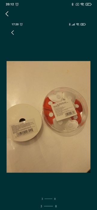 Стрічка декоративна та набір декоративних прикрас