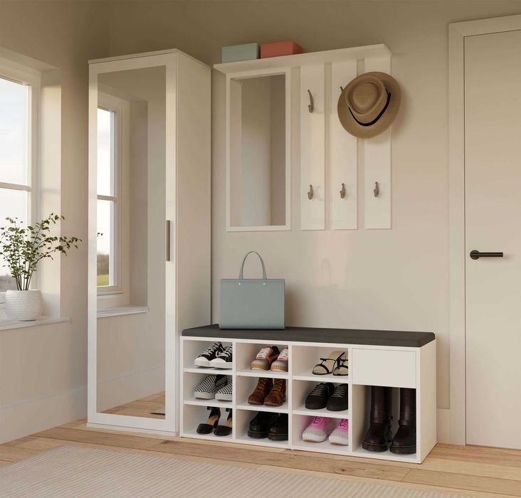 Szafka na Buty TALLIN Z Siedziskiem i Szufladą 110x46x35 RÓŻNE KOLORY