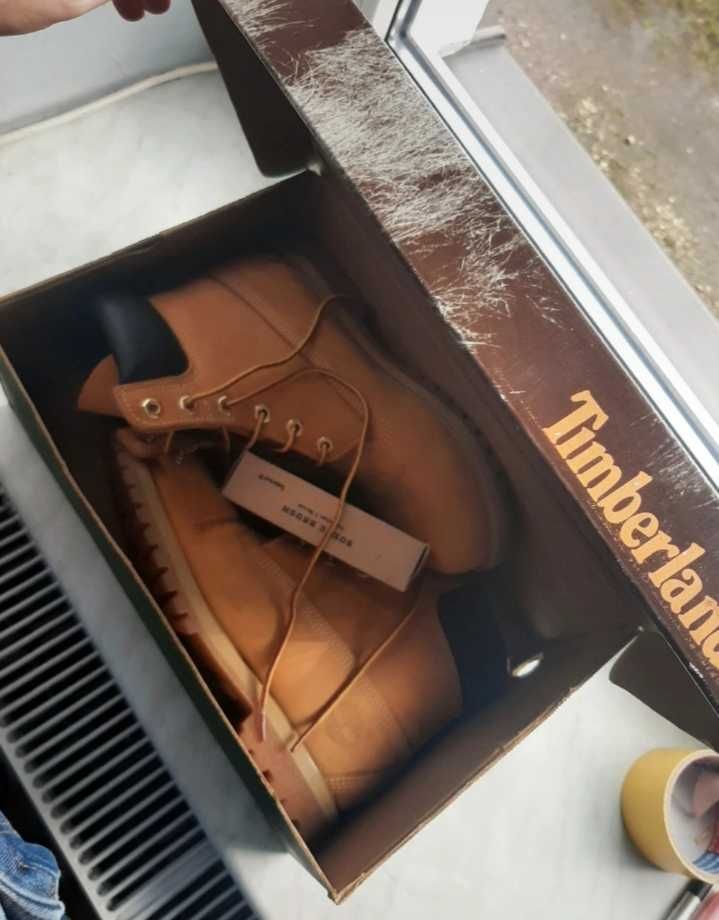 Timberland oryginalne musztardowe buty damskie trapery 39