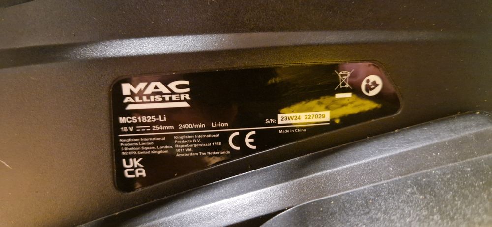 Piła łańcuchowa aku macallister