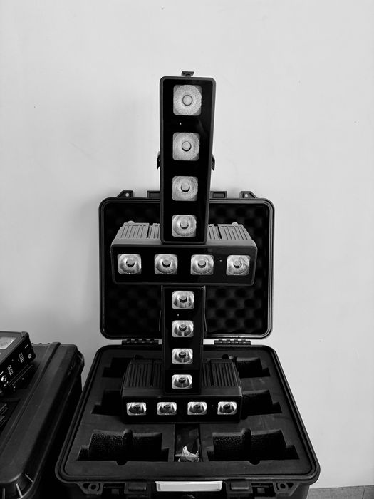 Reflektor LED PAR AKKU 4x20W RGBWAUV z IR/WIFI/DMX. IP 65 Wedding