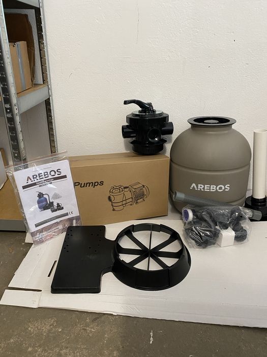 AREBOS – filtr piaskowy z kulkami filtracyjnymi (w zestawie)
