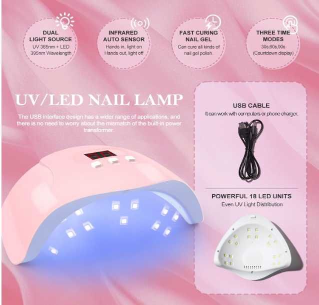 Kit Unhas Prof. Completo Vernizes Gel+Broca+Forno+Gel+Acessórios
