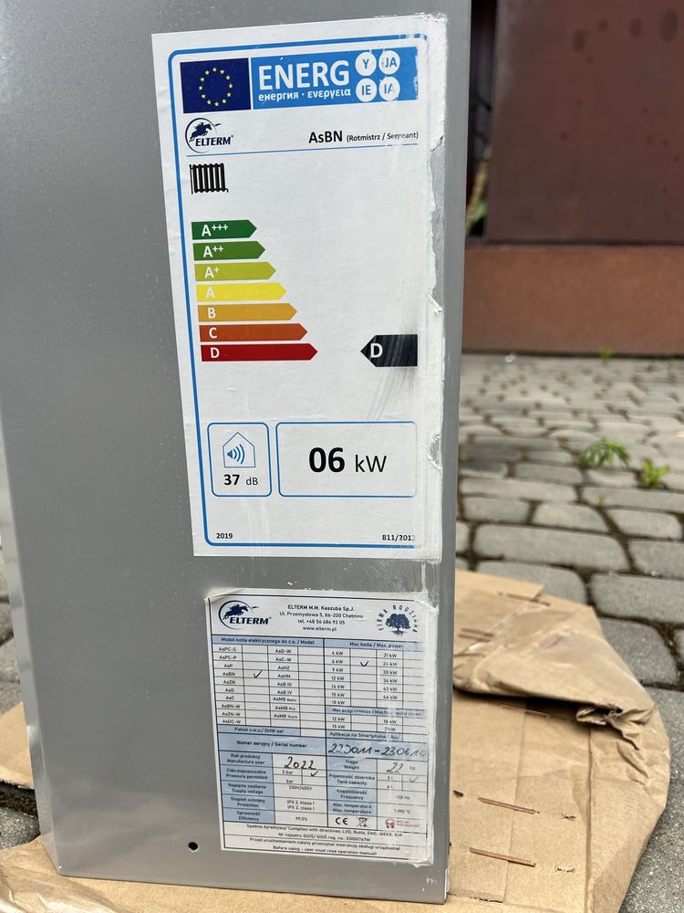 Kocioł elektryczny ELTERM Pułkownik 6 KW nowy,sterowanie WiFi 2000zl