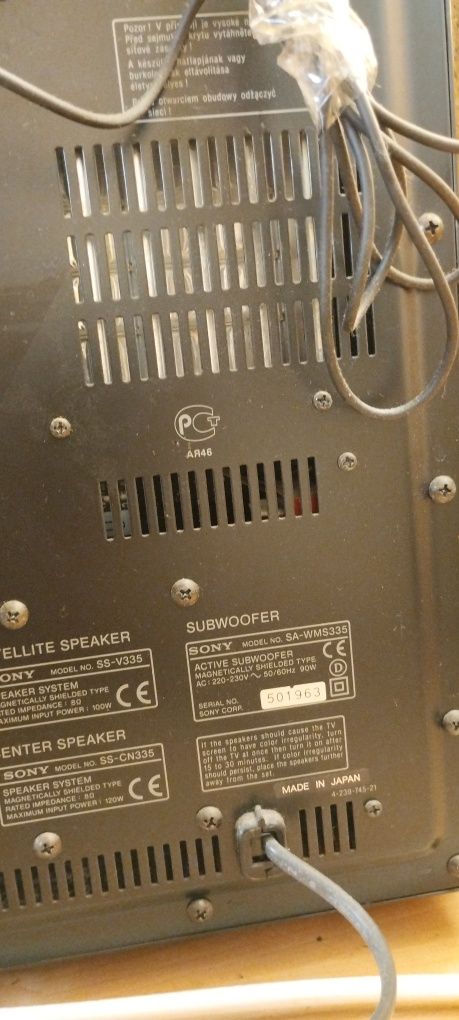 SUBWOOFER SONY SA-WMS 335 odbiór w Katowicach