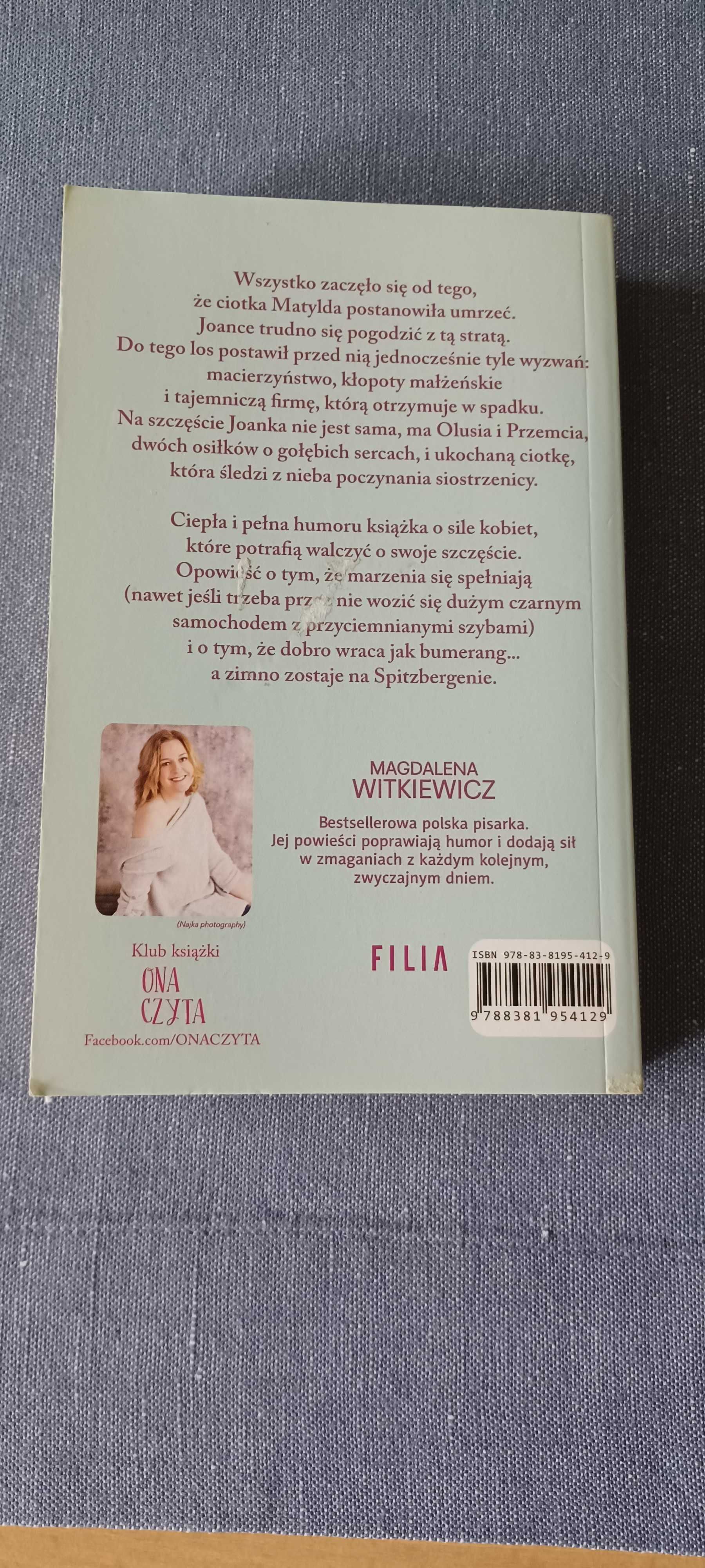 Ballada o ciotce Matyldzie Magdalena Witkiewicz książka Okazja