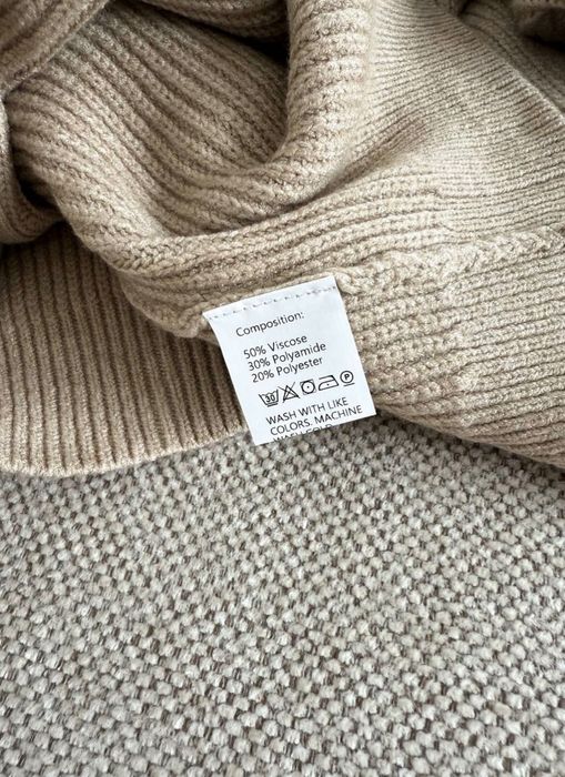 Костюм бежевый вязаный трикотажный вискоза теплый зипка штаны