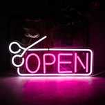Sinal Luminoso Néon LED em Acrílico " OPEN "