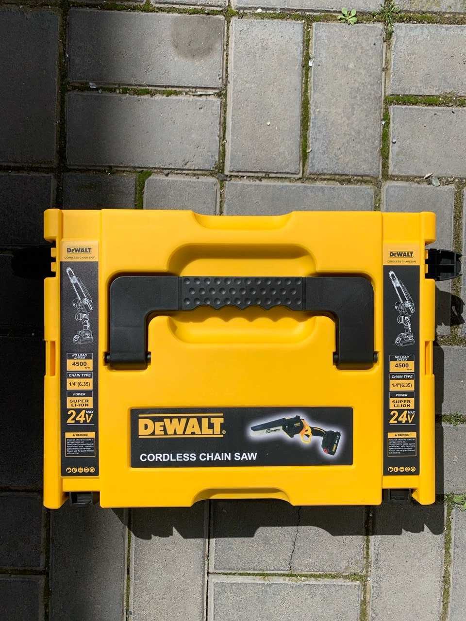 НОВИНКА! Акумуляторний набір 2 в 1 DeWalt 24 +Секатор. пилка 2  цепки