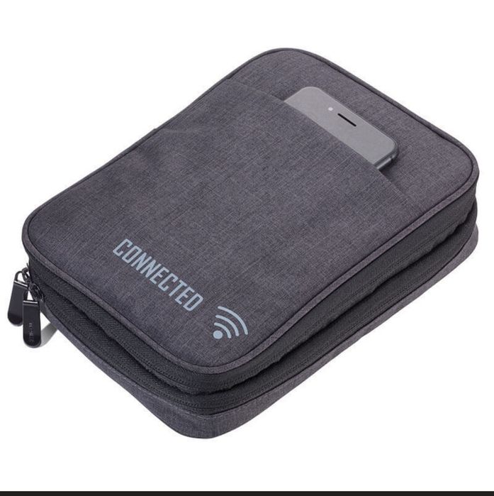 Дорожный органайзер Troika Connected серый