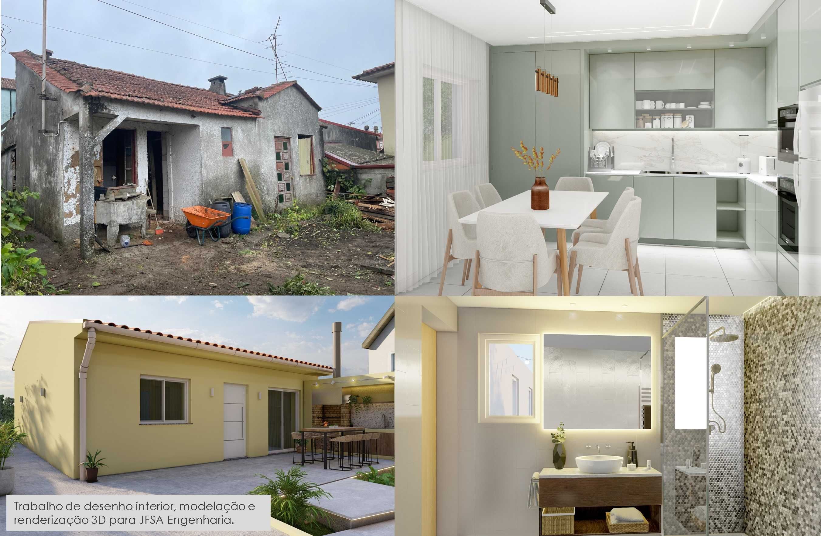 Serviços de Arquitetura | 3D, Plantas, Cortes e Mais