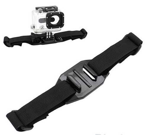Suporte capacete de bicicleta ventilado compatível com gopro