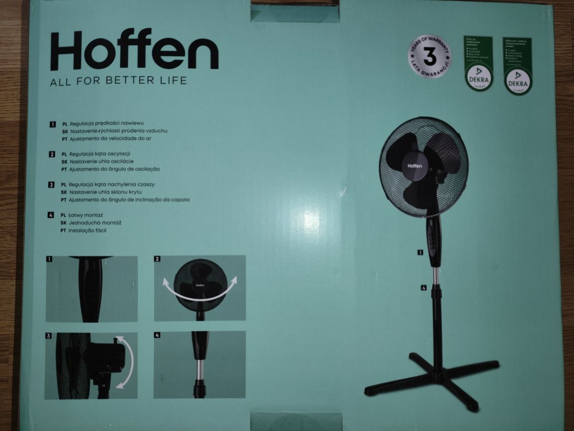 Nowy Wentylator stojący Hoffen 45W HO-00013