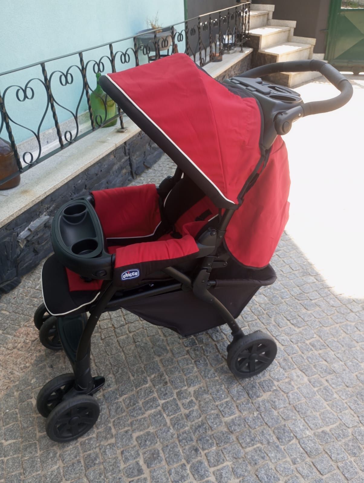 Chicco 3 in 1 carrinho de bebê + cadeira auto com base keyfit