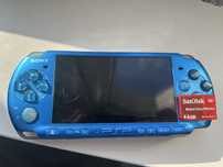 Psp playstation portable 3000 vibrant blue niebieska