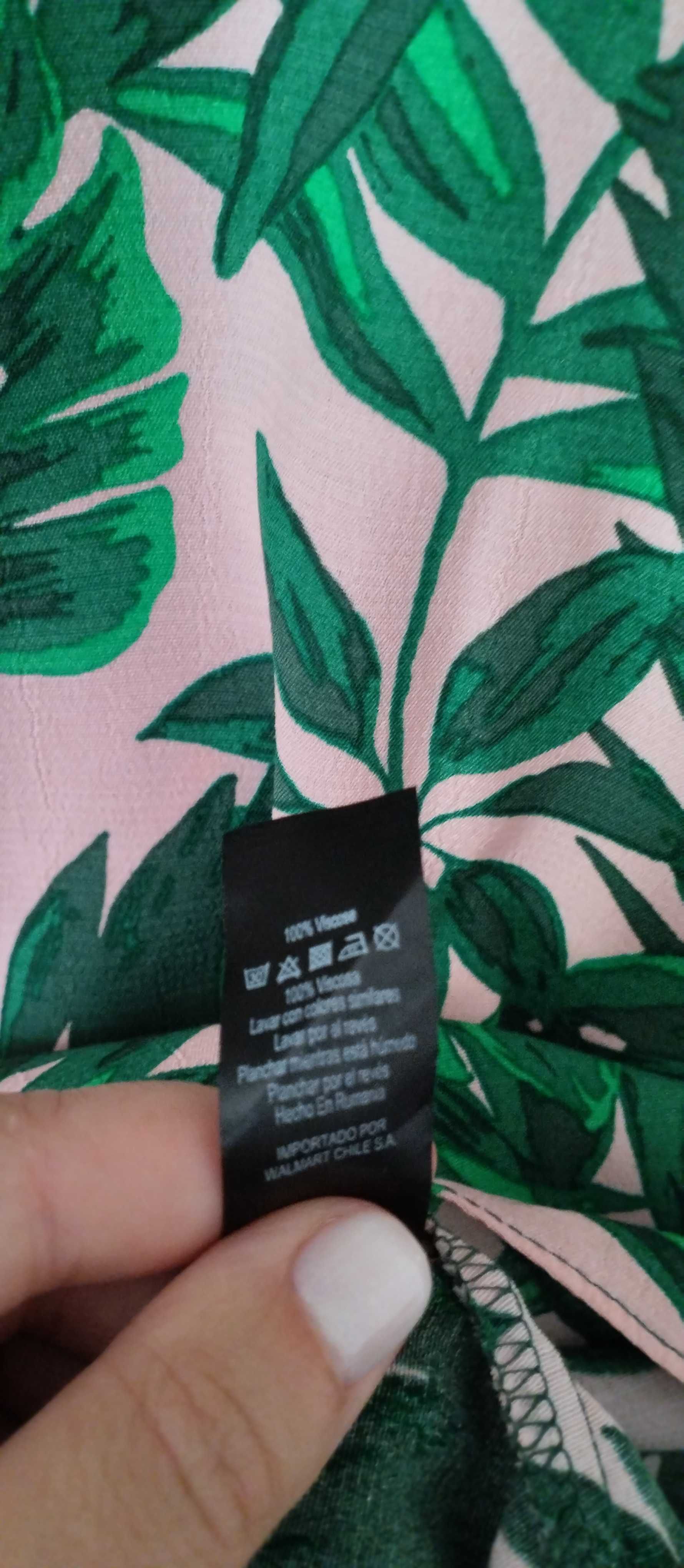 Bluzka z krótkim rękawem damska elegancja zielona 6XL/52 George