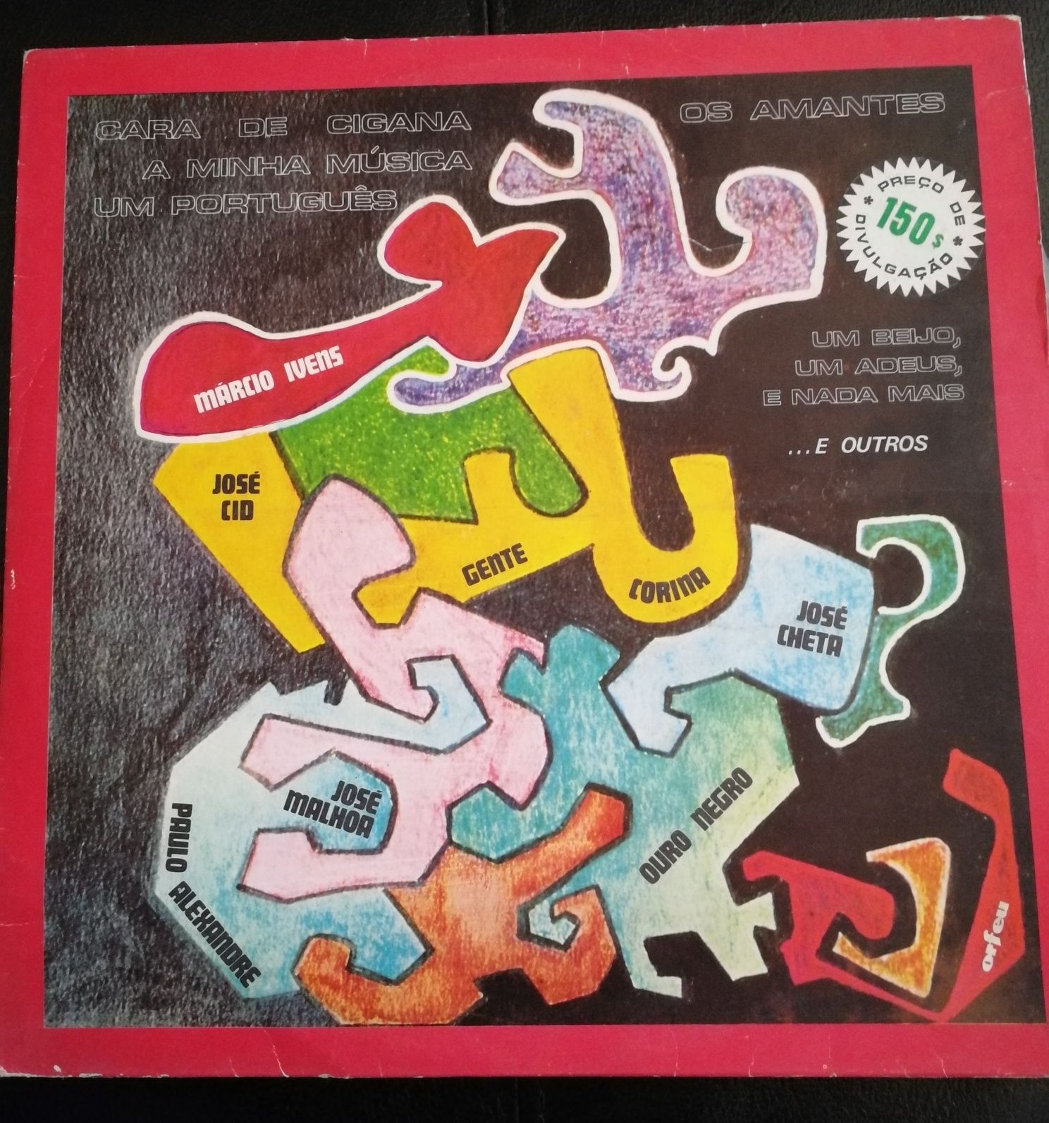 Vinil de música portuguesa Orfeu José Cid Ouro Negro Malhoa