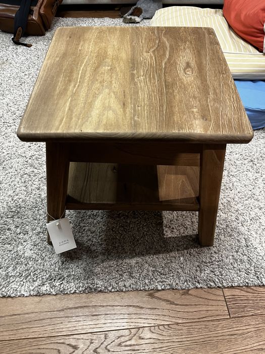Nowy, drewniany stolik/ taboret Zara Home