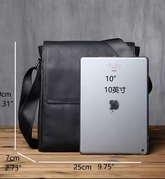 Чоловіча сумка через плече  з натуральної шкіри