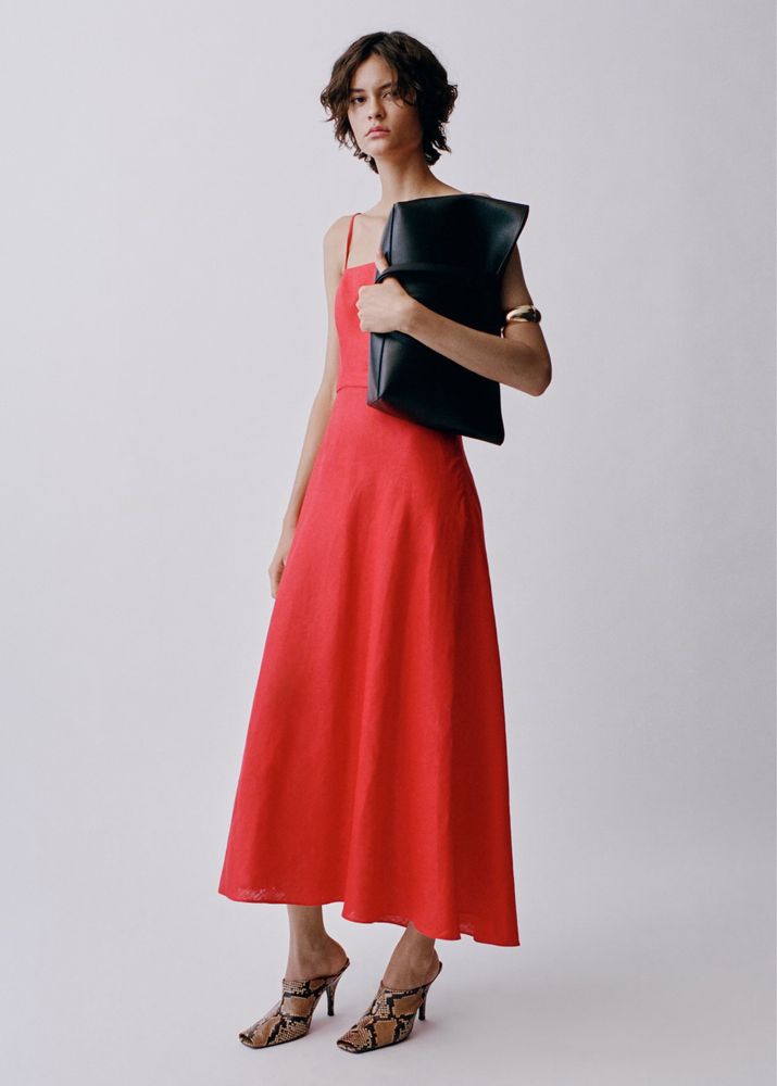 Vestido vermelho Mango S
