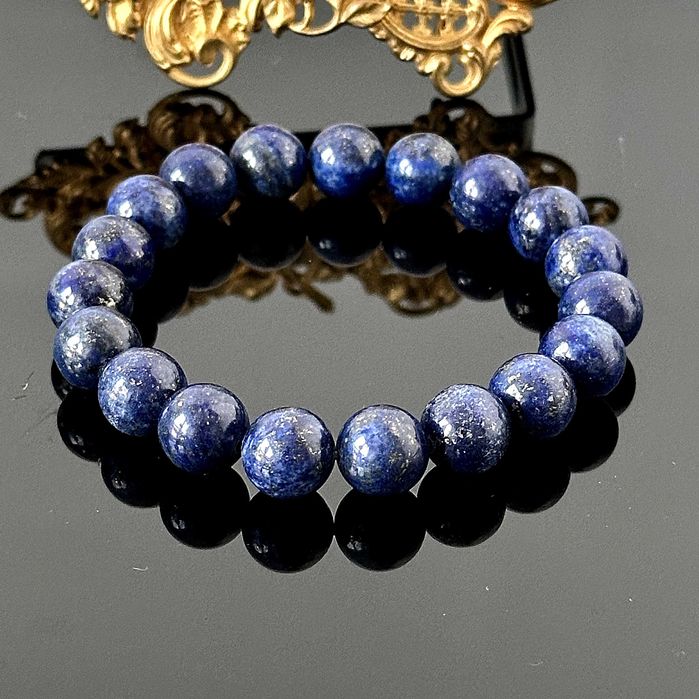 Bransoletka z naturalnym Lapis Lazuli z ok. 1980 roku z Londynu
