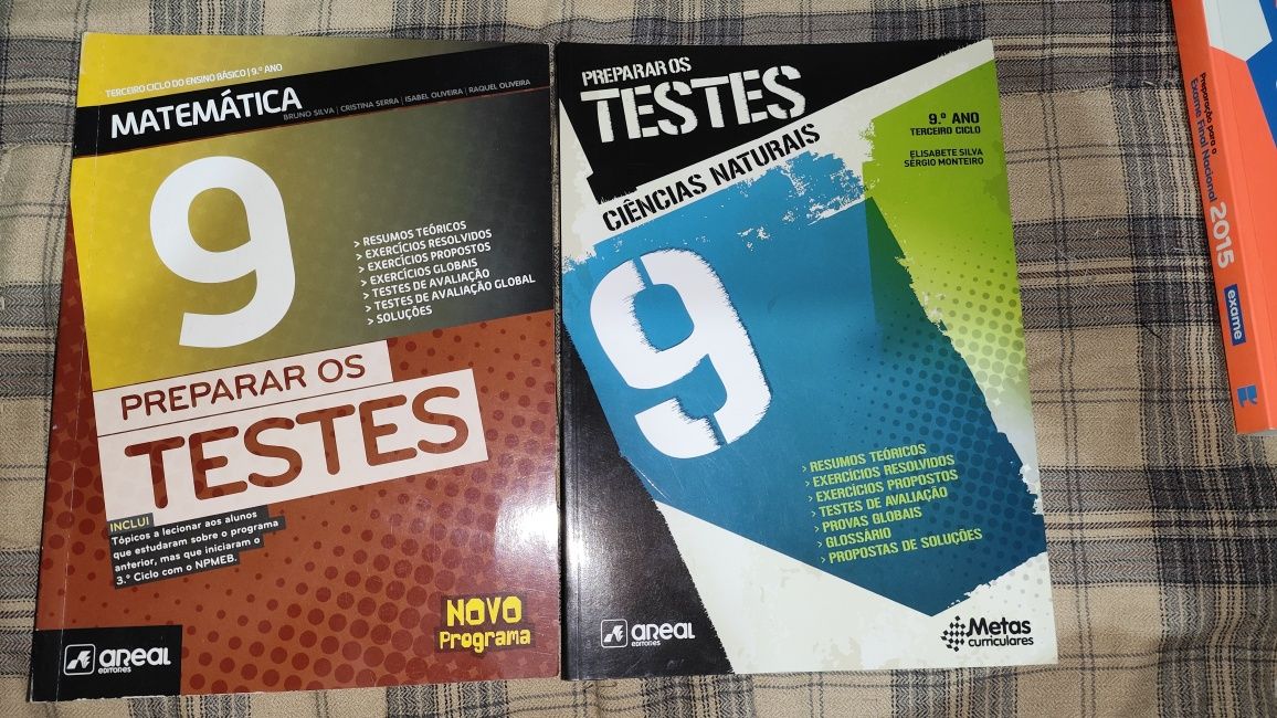 Livros Preparar os Testes de Ciências Naturais e Matemática 9°Ano