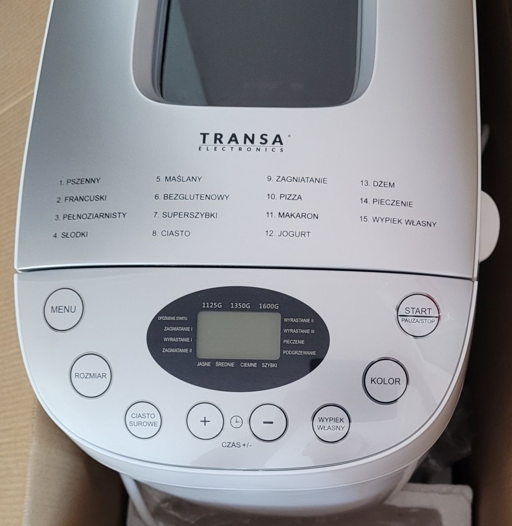Wypiekacz do chleba Transa Electronics TE-200 biały 850 W