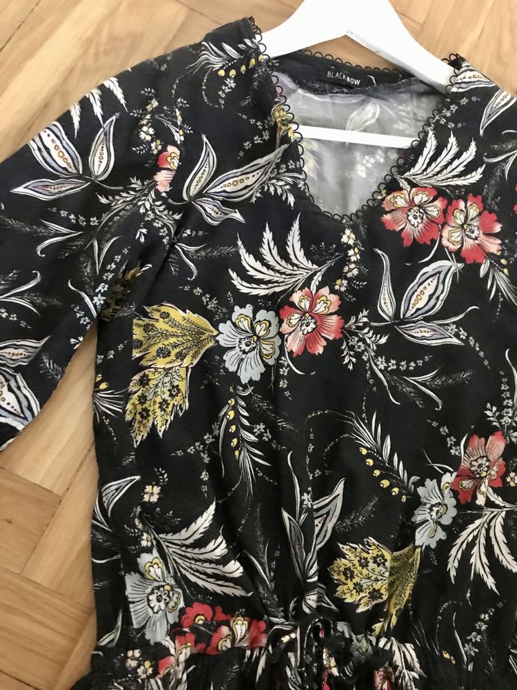 Sukienka Blackbow Showroom XS/34 boho kwiaty