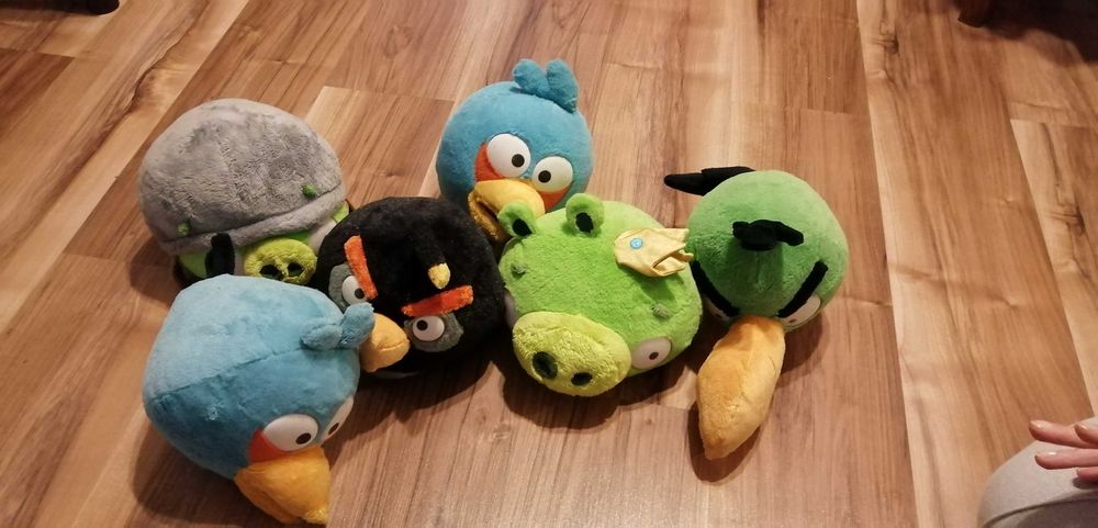 Pluszaki / poduszki Angry Birds orginalne ZESTAW